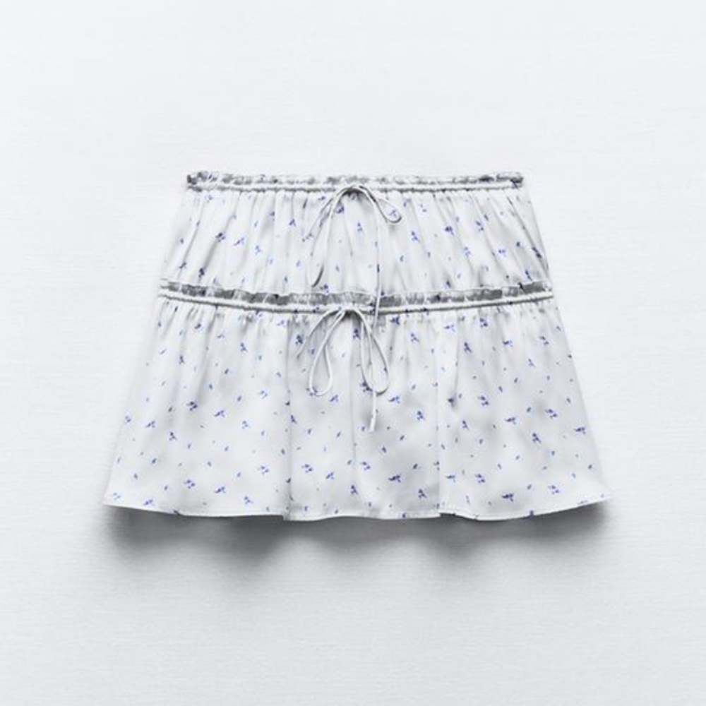 Zara satin skirt